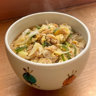 おあげの卵とじ蕎麦